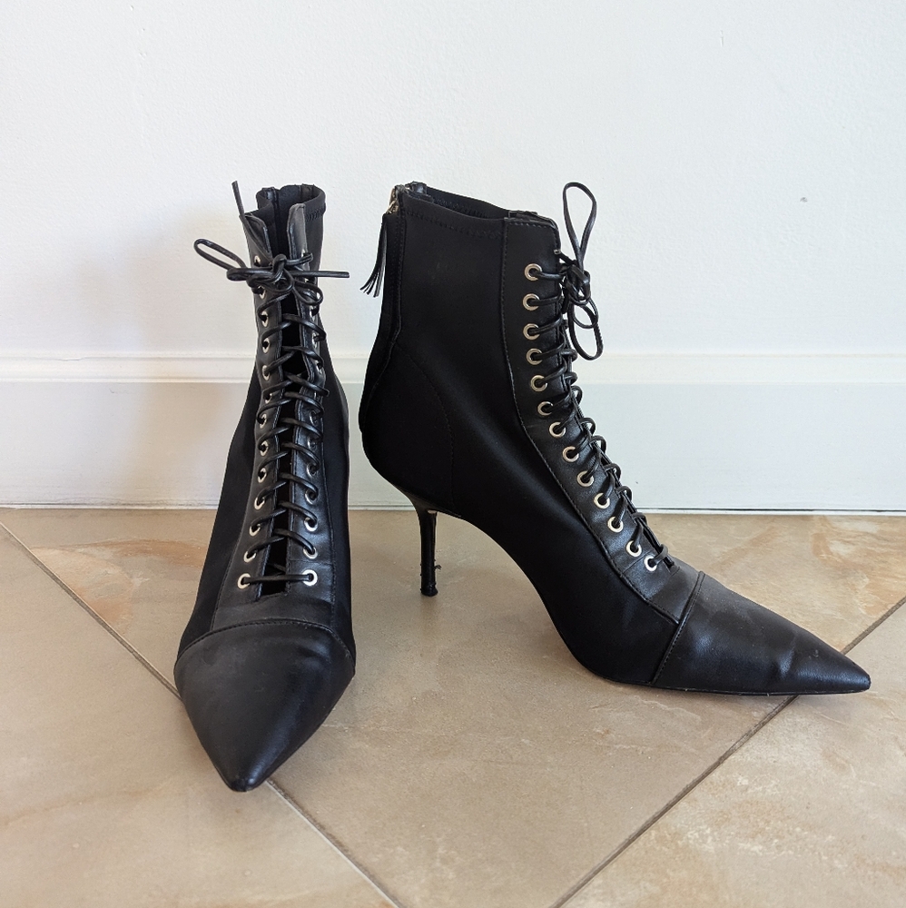 Zara lace up booties, size 40